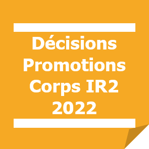 Promotions vers corps IR2